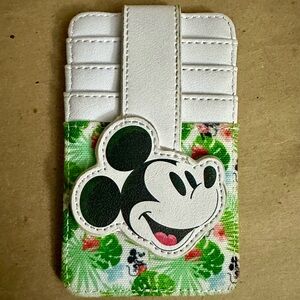 Disney Parks Mickey Mouse White Cardholder